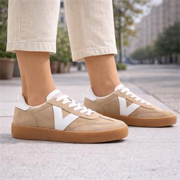 Victoria Berlin Suede Gumsole Trainer - Beige